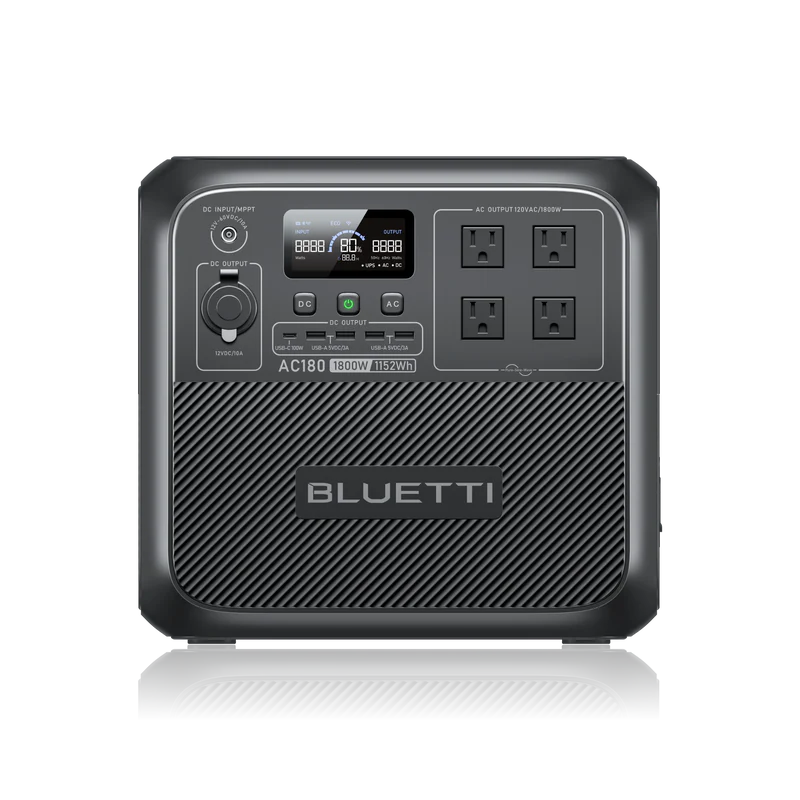 BLUETTI AC180 vista frontal